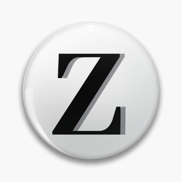 Item preview, Letter Z in black – Cute Alphabet Initial Monogram  designed and sold by Artbymonika.