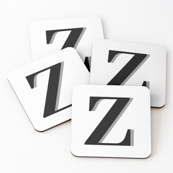 Item preview, Letter Z in black – Cute Alphabet Initial Monogram  designed and sold by Monika Howarth.
