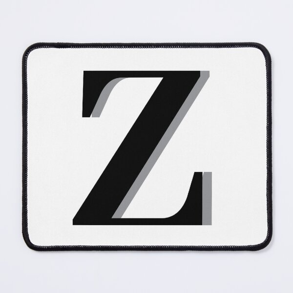 Item preview, Letter Z in black – Cute Alphabet Initial Monogram designed and sold by Monika Howarth.