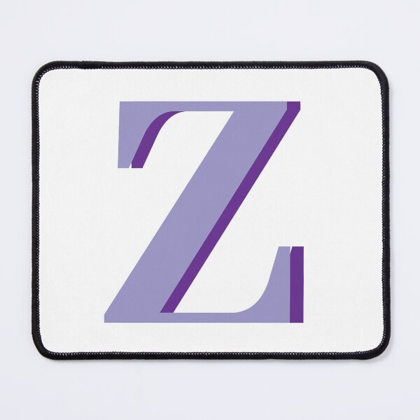 Item preview, Letter Z in purple – Cute Alphabet Initial Monogram designed and sold by Monika Howarth.