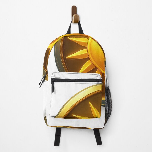 Item preview, Circular Golden Emblem with Radiant Sun Design on Dark Background designed and sold by Creative88Art.