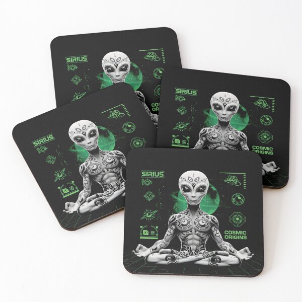 Item preview, Cosmic Origins - Meditating Alien Sci-Fi Art designed and sold by AV.