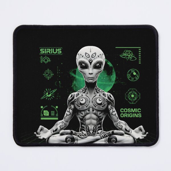 Item preview, Cosmic Origins - Meditating Alien Sci-Fi Art designed and sold by AV.