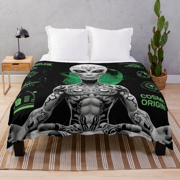 Item preview, Cosmic Origins - Meditating Alien Sci-Fi Art designed and sold by AV.