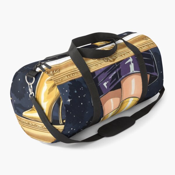Item preview, Golden Thigh High Stiletto Boots with Starry Night Sky Background designed and sold by Creative88Art.