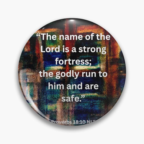Item preview, "The Lord is a Strong Fortress" Strong Fortress – Proverbs 18:10 designed and sold by chattergold.