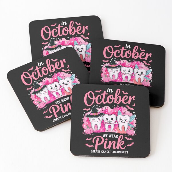Item preview, October Pink Teeth Breast Cancer Awareness designed and sold by designleon19.