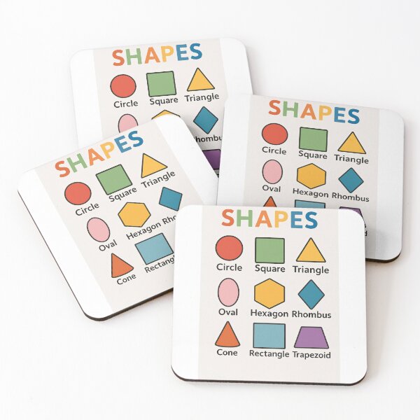 Item preview, Educational Poster for Kids – Shapes Chart – Learning Geometry – Classroom & Home Decor designed and sold by AlexKidsPrints.