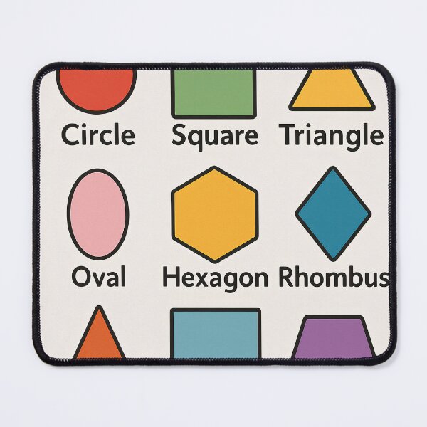 Item preview, Educational Poster for Kids – Shapes Chart – Learning Geometry – Classroom & Home Decor designed and sold by AlexKidsPrints.