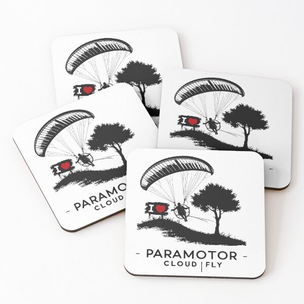 Item preview, I love paramotor flying past trees designed and sold by ParaCloudFly.
