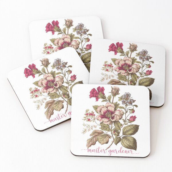 Item preview,  Master Gardener with Pretty Vintage Flowers Cottage Core designed and sold by heartsake.