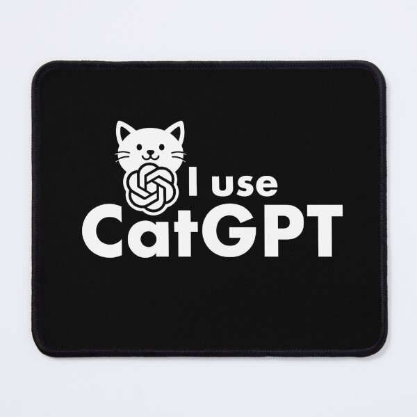 Item preview, I Use CatGPT Funny AI Cat Meme T-Shirt designed and sold by GeeksUnique.