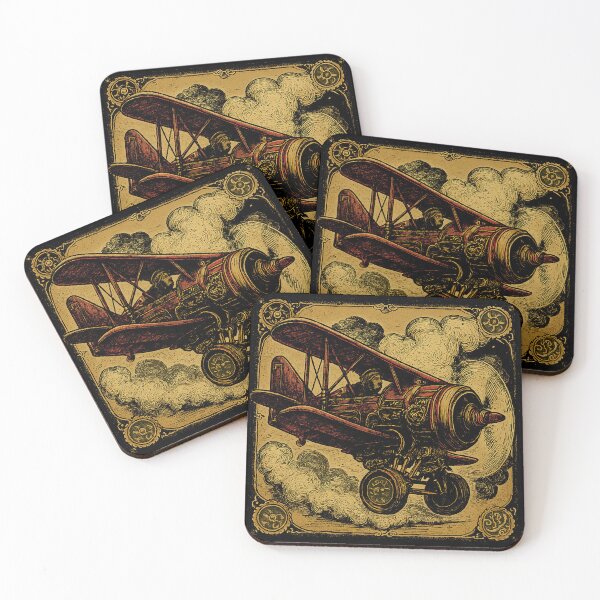 Item preview, Cloud Bound Courage – Vintage Biplane in Flight designed and sold by Kray80.