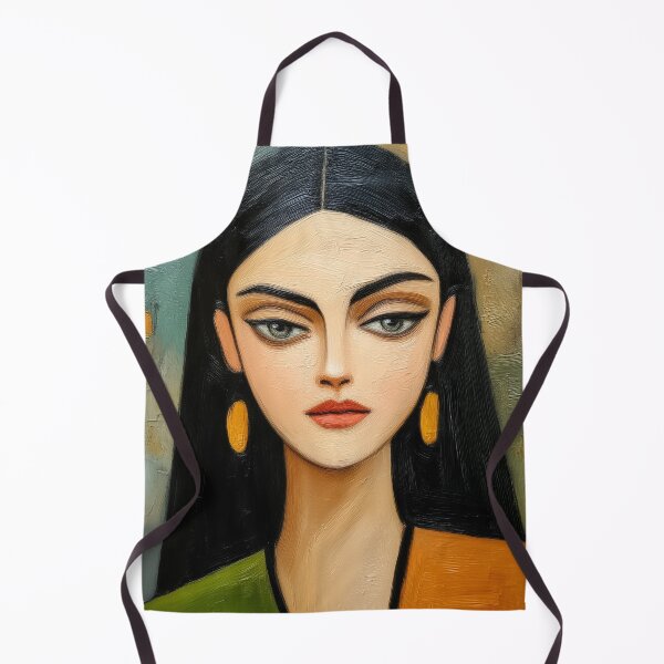 Item preview, Stunning abstract portrait of a woman in muted earth tones designed and sold by Gino By Design.