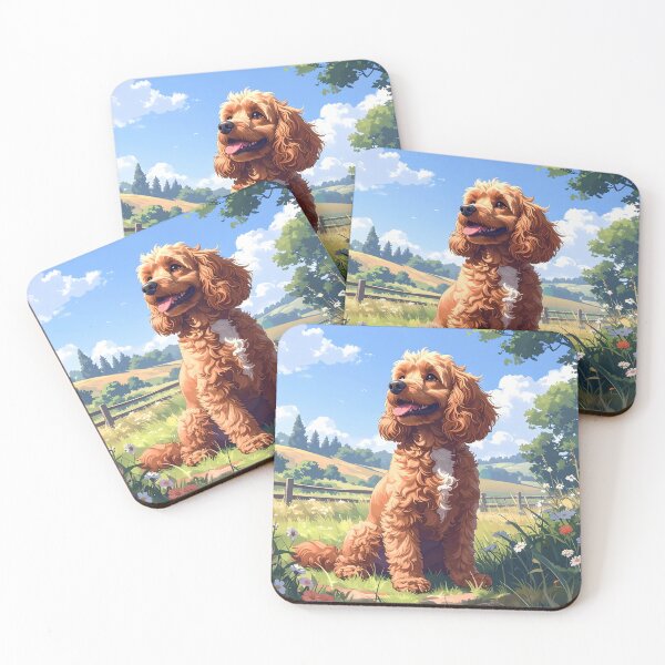 Item preview, Cockapoo in a Summer Meadow designed and sold by Zibberzabble.