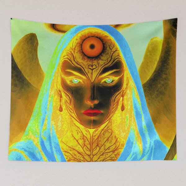 Item preview, Heavenly angelic beauty in colored inversion – Inverted grace designed and sold by AD-Digital-Art.