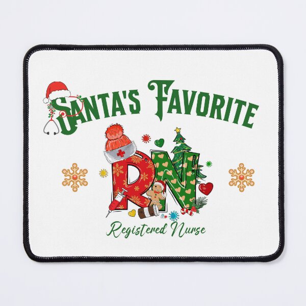 Item preview, Santas Favorite Nurse Christmas Funny Nurse Christmas Design designed and sold by Friends Custom Creations.