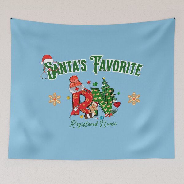 Item preview, Santas Favorite Nurse Christmas Funny Nurse Christmas Design designed and sold by Friends Custom Creations.