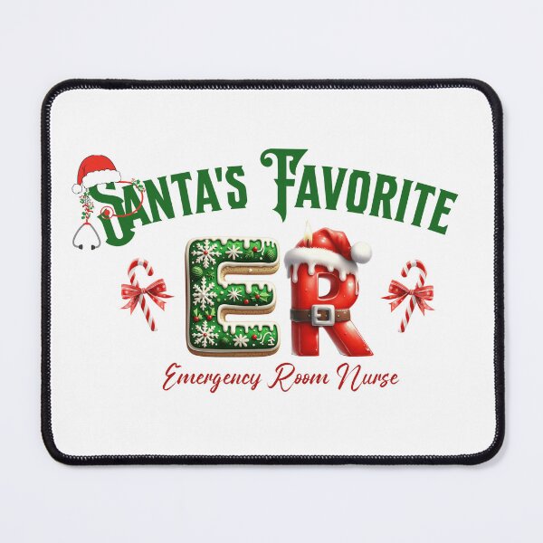 Item preview, Santas Favorite Nurse Christmas Funny Nurse Christmas Design designed and sold by Friends Custom Creations.