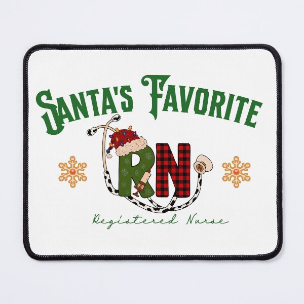 Item preview, Santas Favorite Nurse Christmas Funny Nurse Christmas Design designed and sold by Friends Custom Creations.