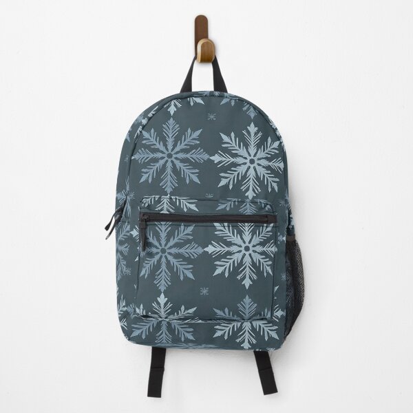 Item preview, Fractal Snowflakes Pattern – Stylized Symmetric Design in Cool Winter Tones designed and sold by Dino-Lune.