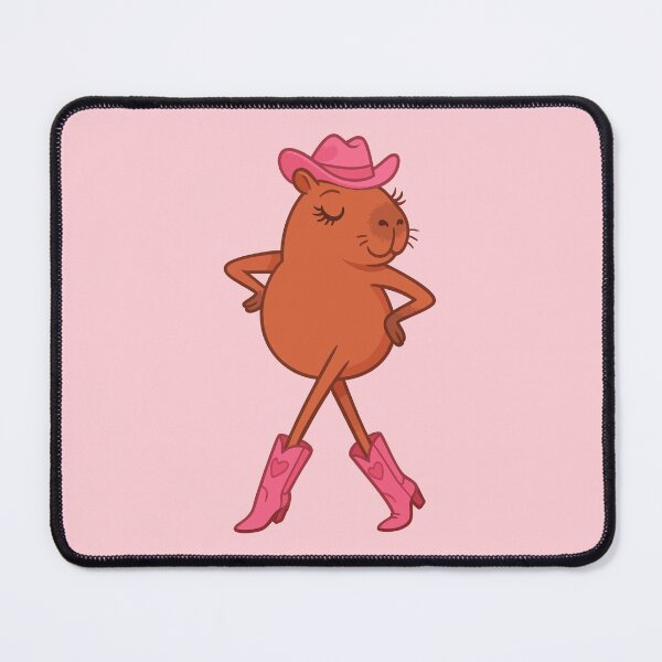 Item preview, Sassy Capybara Cowgirl with Pink Boots – Diva Attitude designed and sold by Print-Zoo.