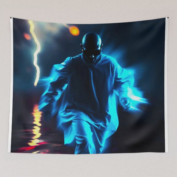Item preview, Electric Run – Surreal Movement in a Neon Storm designed and sold by AD-Digital-Art.