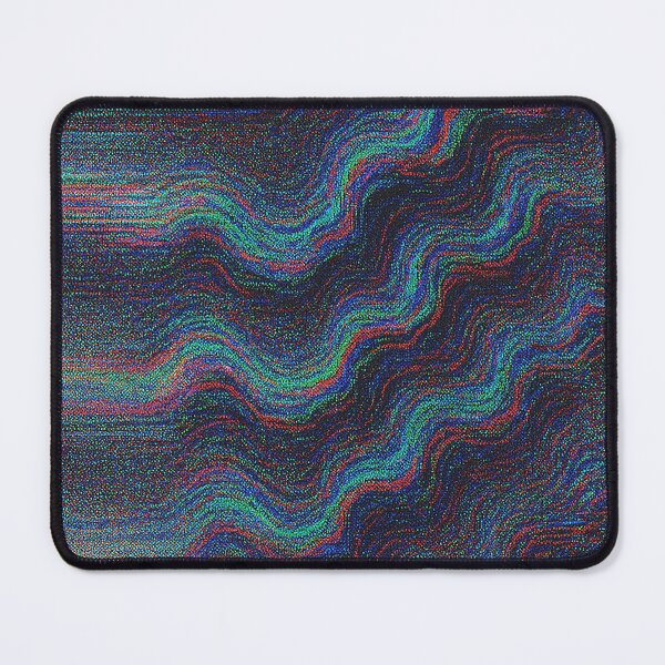 Item preview, Dark Rainbow Static Wave Pattern designed and sold by weirdfishes123.