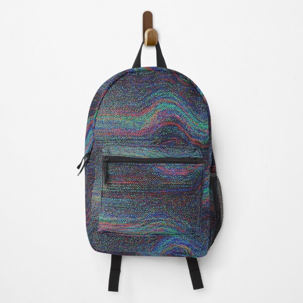 Item preview, Dark Rainbow Static Wave Pattern designed and sold by weirdfishes123.