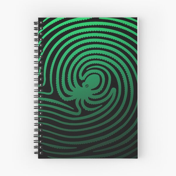 Item preview, Cthulhu Octopus Fingerprint Graphic Kraken Tentacle Horror Green designed and sold by 3rd Eye Perceptions.