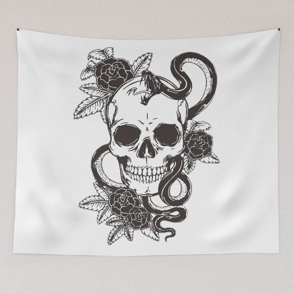 Item preview, Skull & Roses designed and sold by ViaARTfactory.
