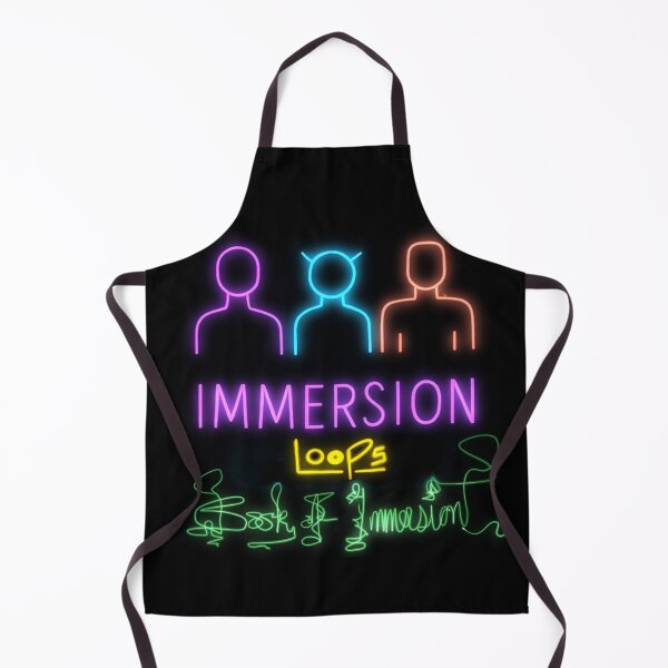 Neon sci-fi vibes from The Book of Immersion  Apron
