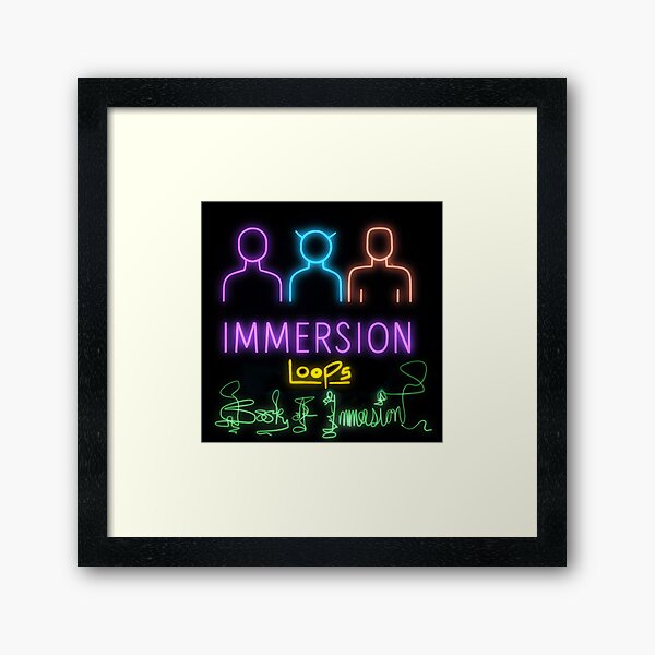 Neon sci-fi vibes from The Book of Immersion  Framed Art Print