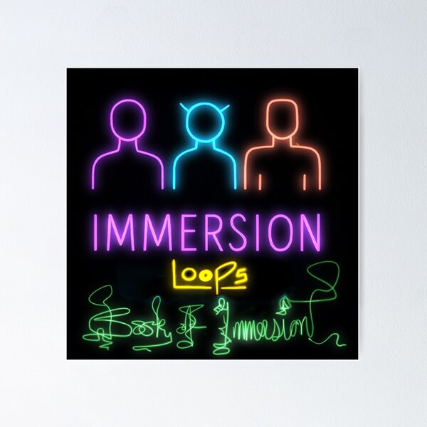 Neon sci-fi vibes from The Book of Immersion Poster