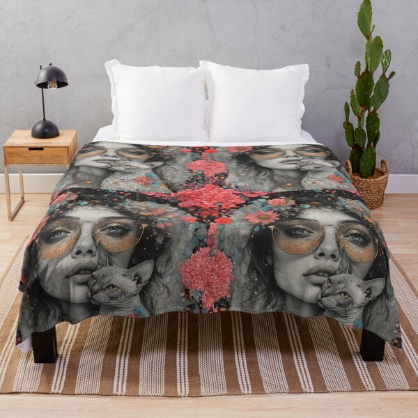 Item preview, Beautiful girl with a cat. designed and sold by Natalia-Vlad.