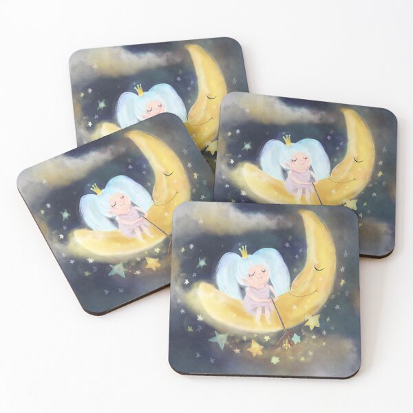 Item preview, The girl on the moon designed and sold by markatos.