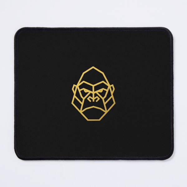 Item preview, Minimalistic golden geometric gorilla logo designed and sold by DJOUNs.