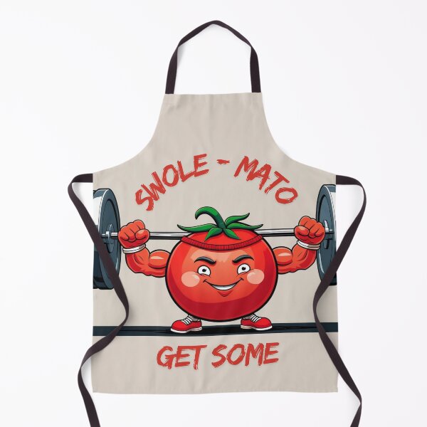 Item preview, Swole-mato Funny Tomato Gym Fitness Design designed and sold by ZestyThreads.