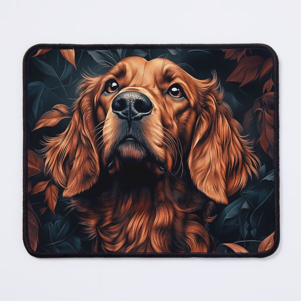 Item preview, Irish setter Portrait in Foliage designed and sold by PetsArt.