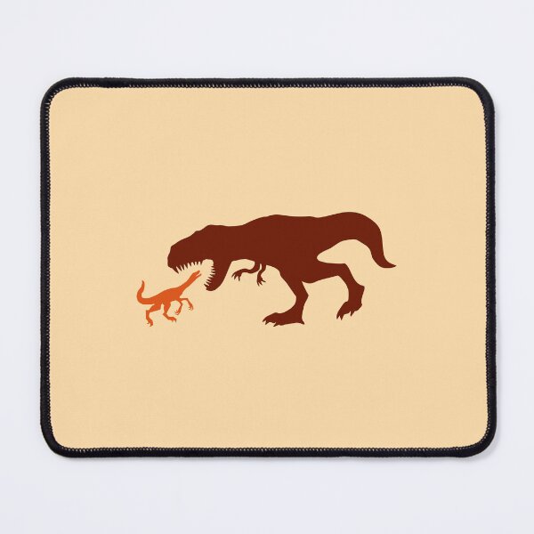 Item preview, T-Rex 2 Raptor Velociraptor Tyrannosaurus Rex Attacking Fighting Duel designed and sold by shirt-o-mat.