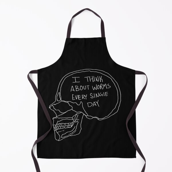 Item preview, “I think about worms every single day” white designed and sold by Lydia.Create.