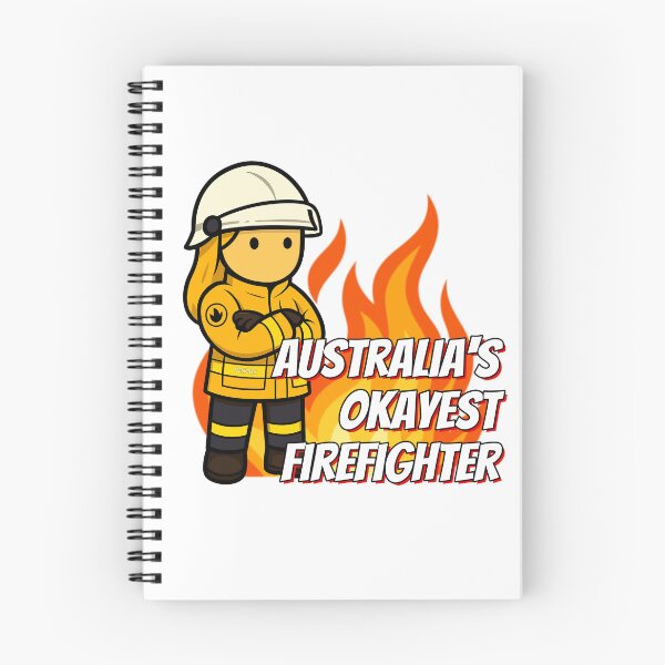 Item preview, Australia's Okayest Firefighter - Female, Rural, Light Hair designed and sold by Flashover.