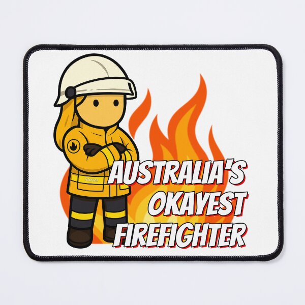 Item preview, Australia's Okayest Firefighter - Female, Rural, Light Hair designed and sold by Flashover.
