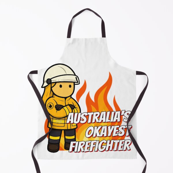 Item preview, Australia's Okayest Firefighter - Female, Rural, Light Hair designed and sold by Flashover.