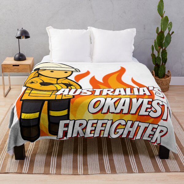 Item preview, Australia's Okayest Firefighter - Female, Rural, Light Hair designed and sold by Flashover.