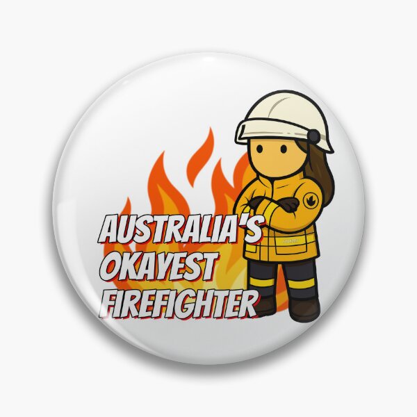 Item preview, Australia's Okayest Firefighter - Female, Rural, Dark Hair designed and sold by Flashover.