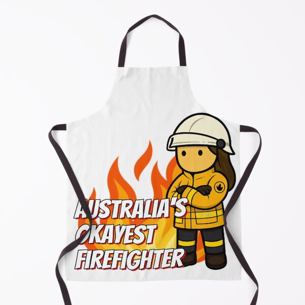 Item preview, Australia's Okayest Firefighter - Female, Rural, Dark Hair designed and sold by Flashover.