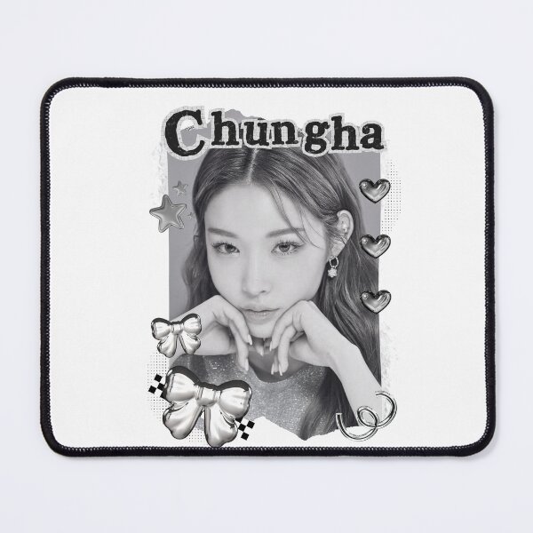 Item preview, Chung Ha Kpop Solo Artist Black and White Collage Digital Art Portrait designed and sold by AJUNICE STUDIO.
