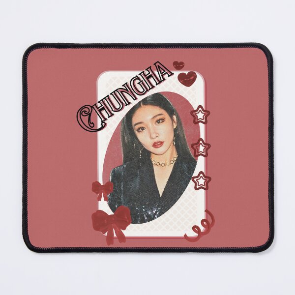 Item preview, Chung Ha Kpop Solo Artist Card Red Aesthetic Collage Design designed and sold by AJUNICE STUDIO.