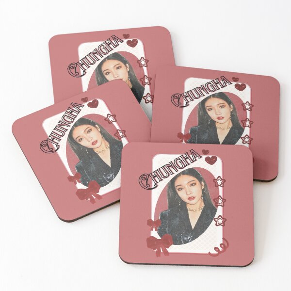Item preview, Chung Ha Kpop Solo Artist Card Red Aesthetic Collage Design designed and sold by AJUNICE STUDIO.